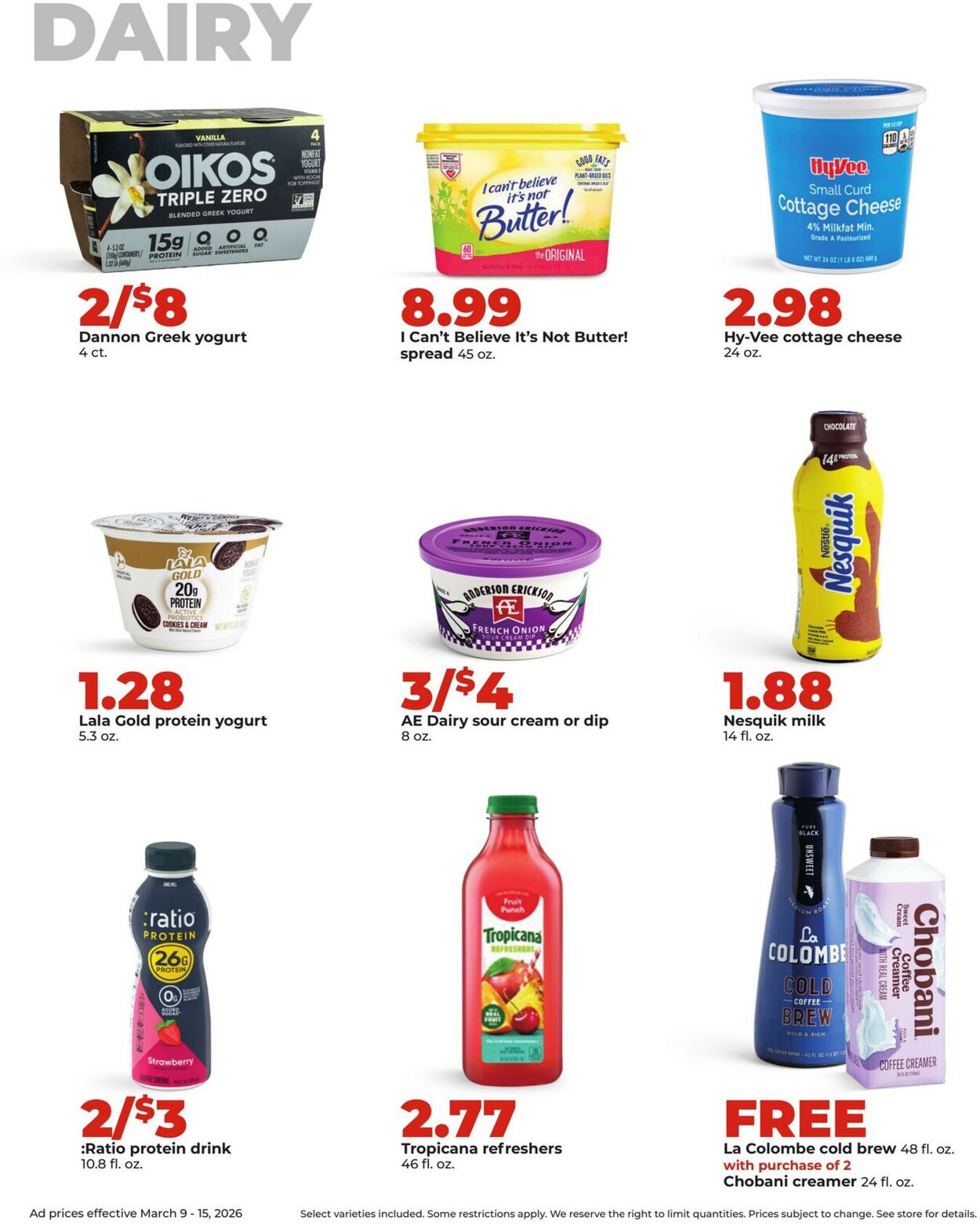 Catalogue HyVee from 03/09/2026