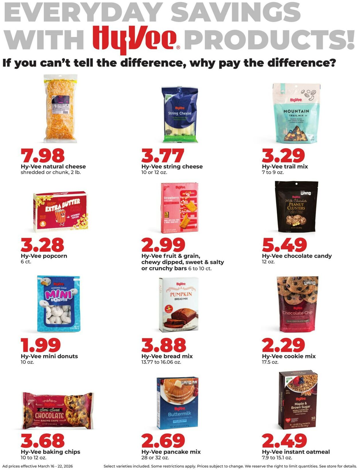 Catalogue HyVee from 03/16/2026