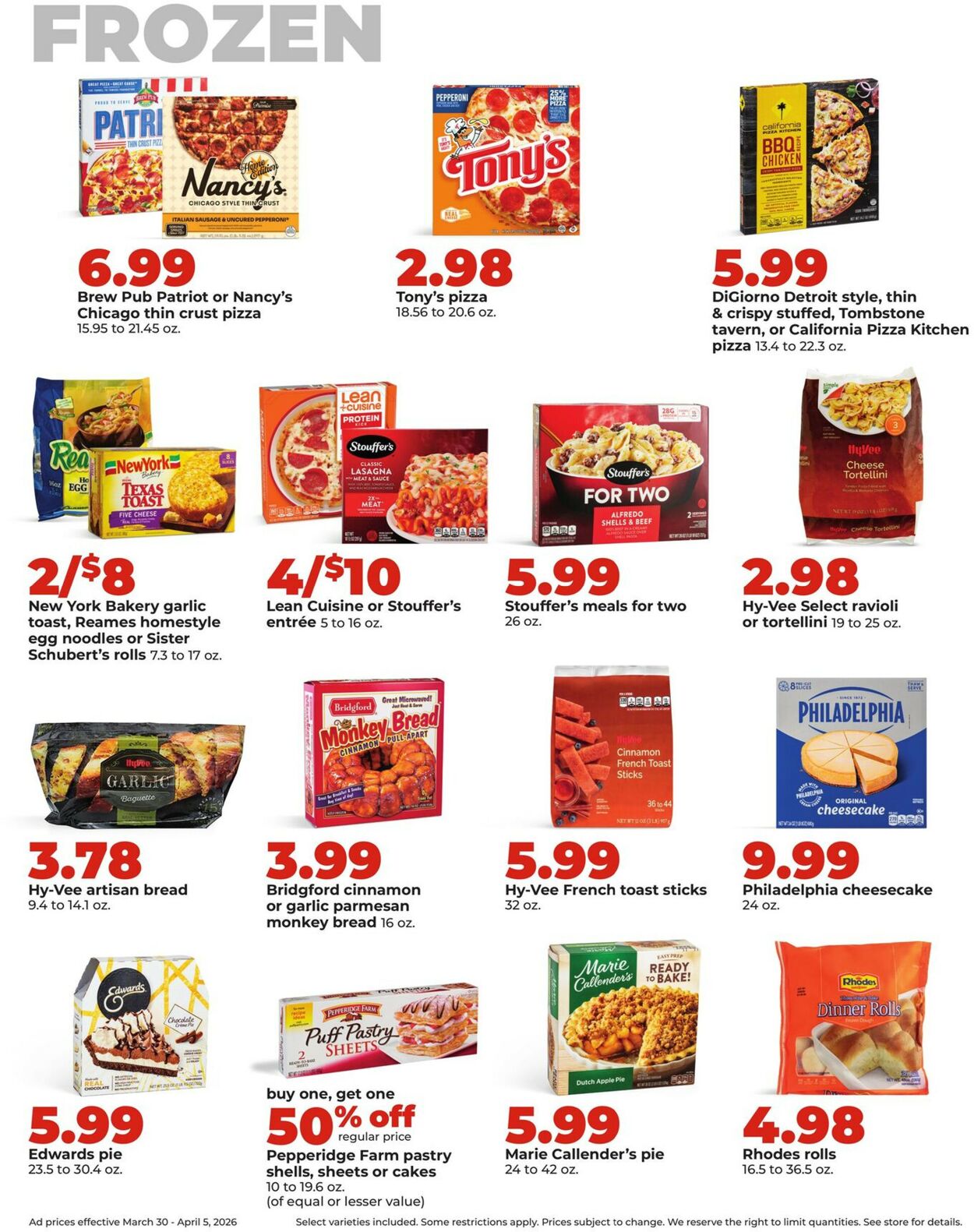 Catalogue HyVee from 03/30/2026