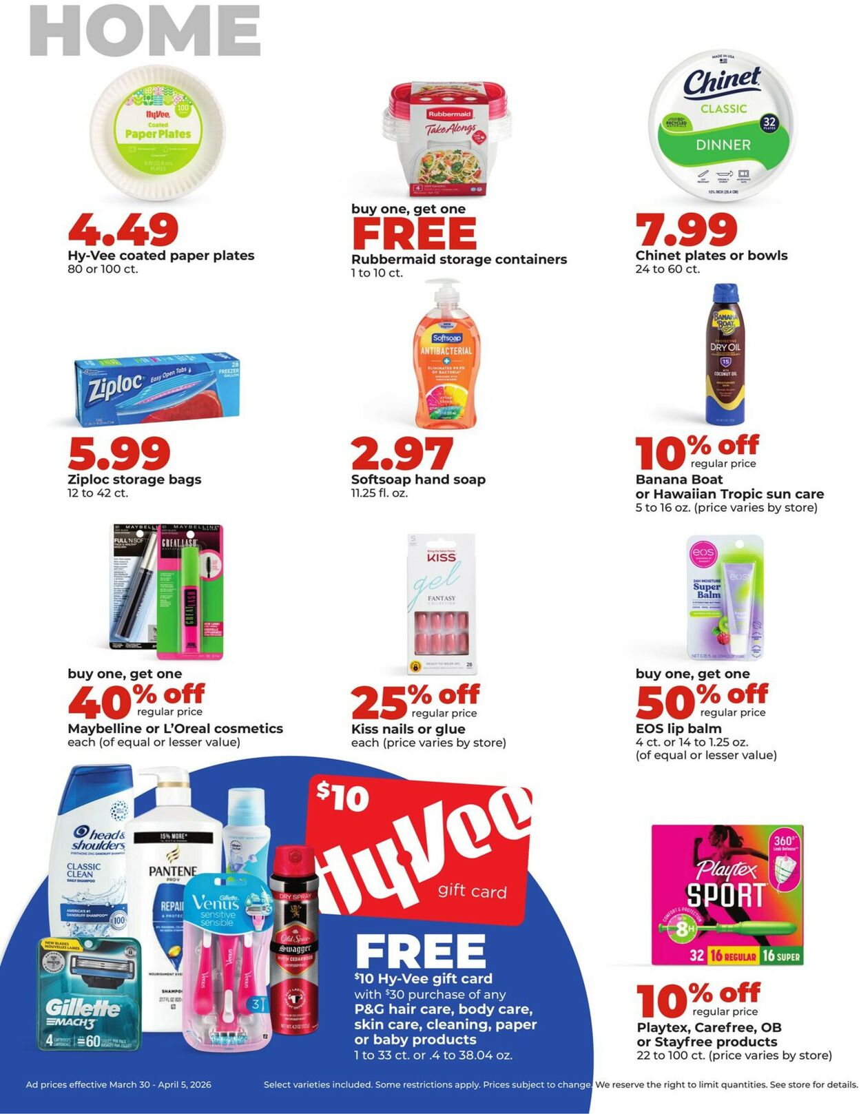 Catalogue HyVee from 03/30/2026
