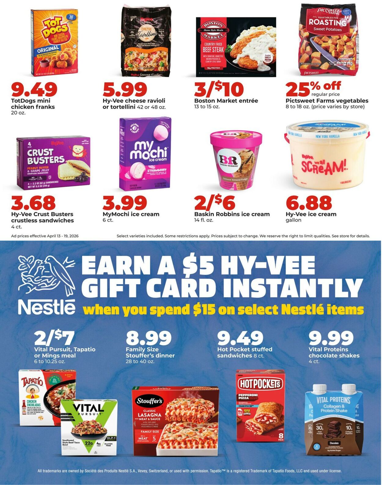Catalogue HyVee from 04/13/2026
