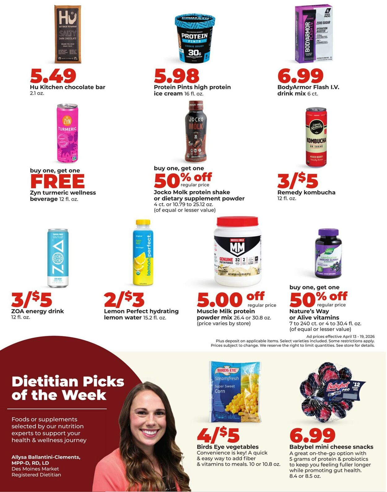 Catalogue HyVee from 04/13/2026