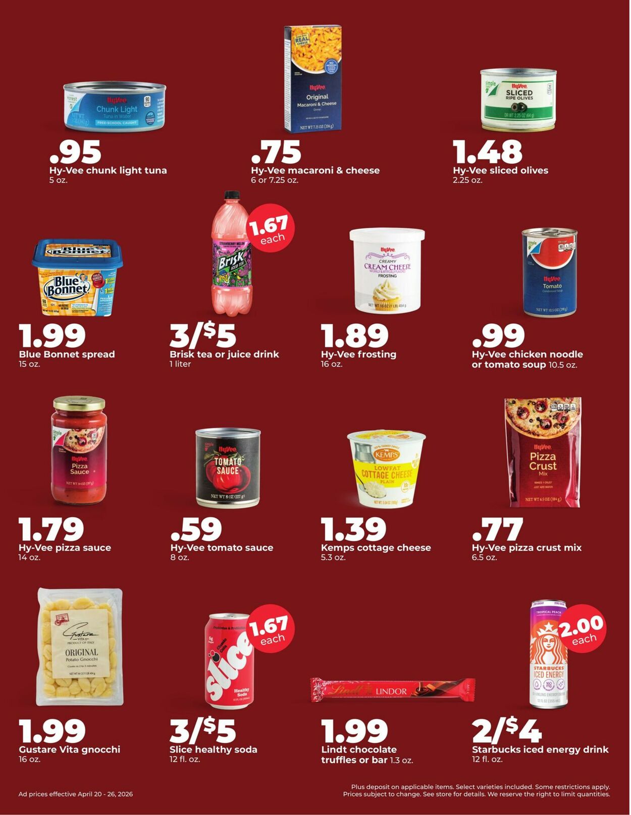 Catalogue HyVee from 04/20/2026