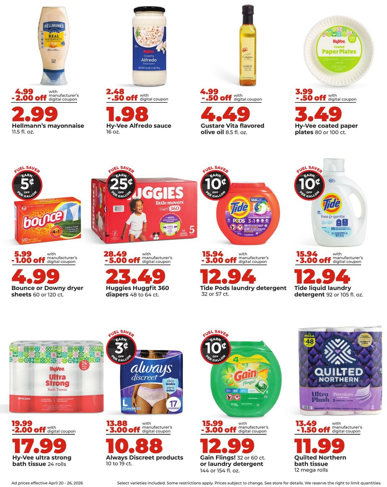 Catalogue HyVee from 04/20/2026