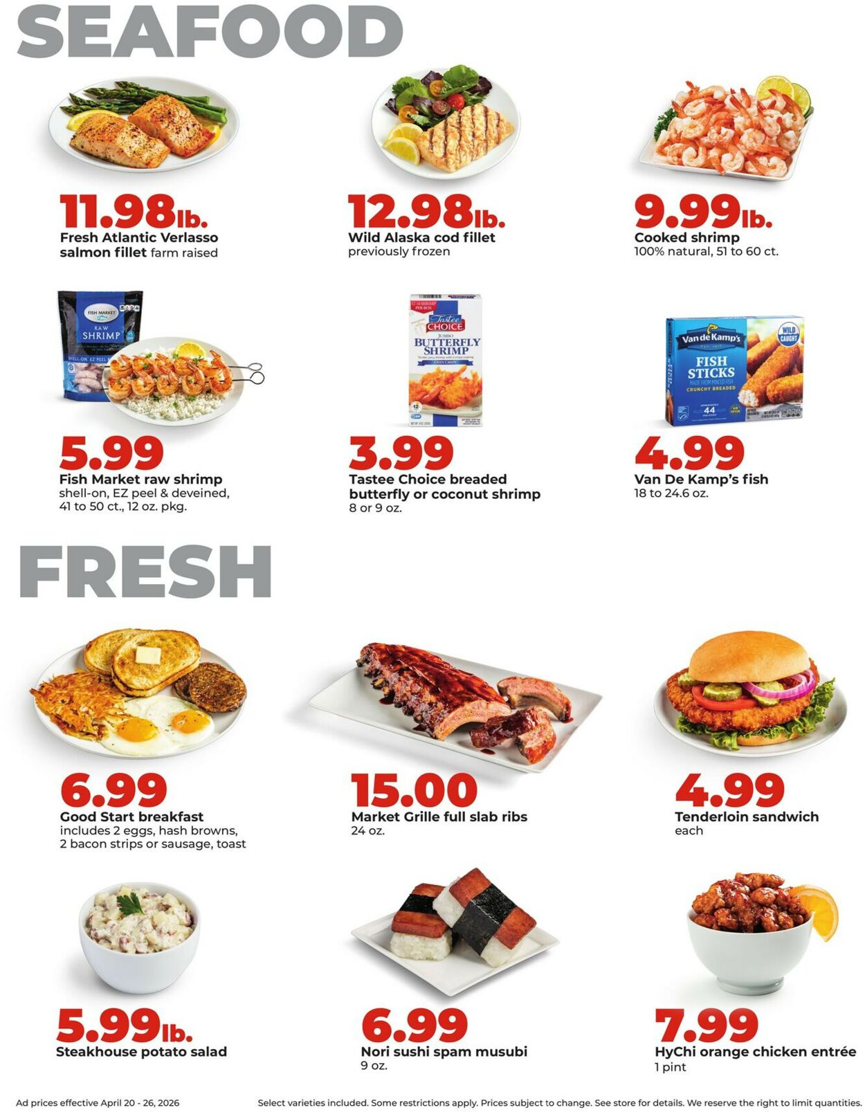 Catalogue HyVee from 04/20/2026