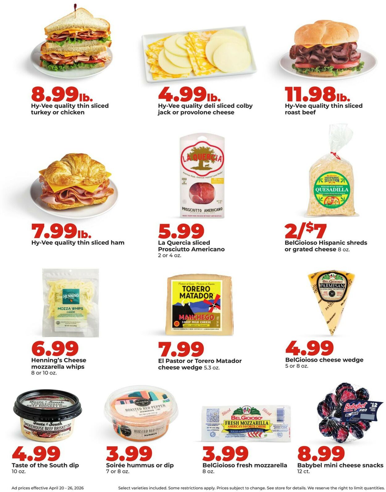Catalogue HyVee from 04/20/2026