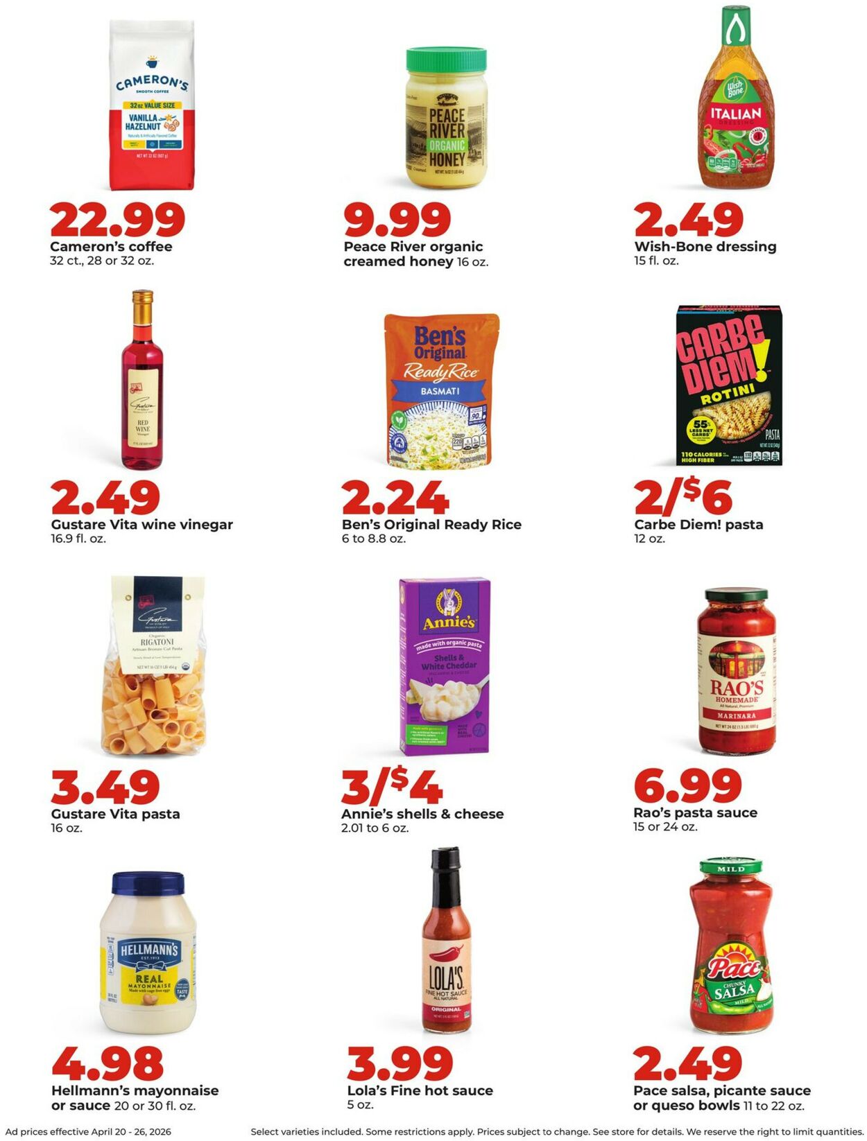Catalogue HyVee from 04/20/2026