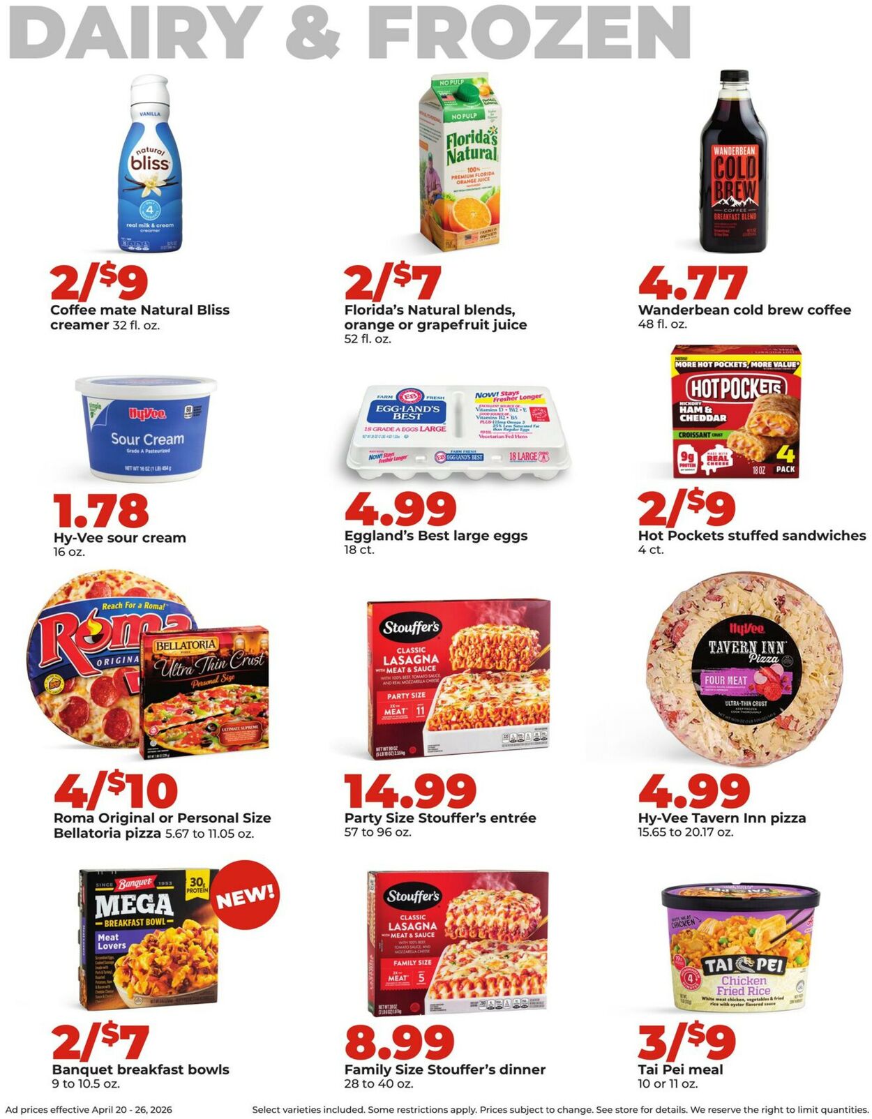 Catalogue HyVee from 04/20/2026
