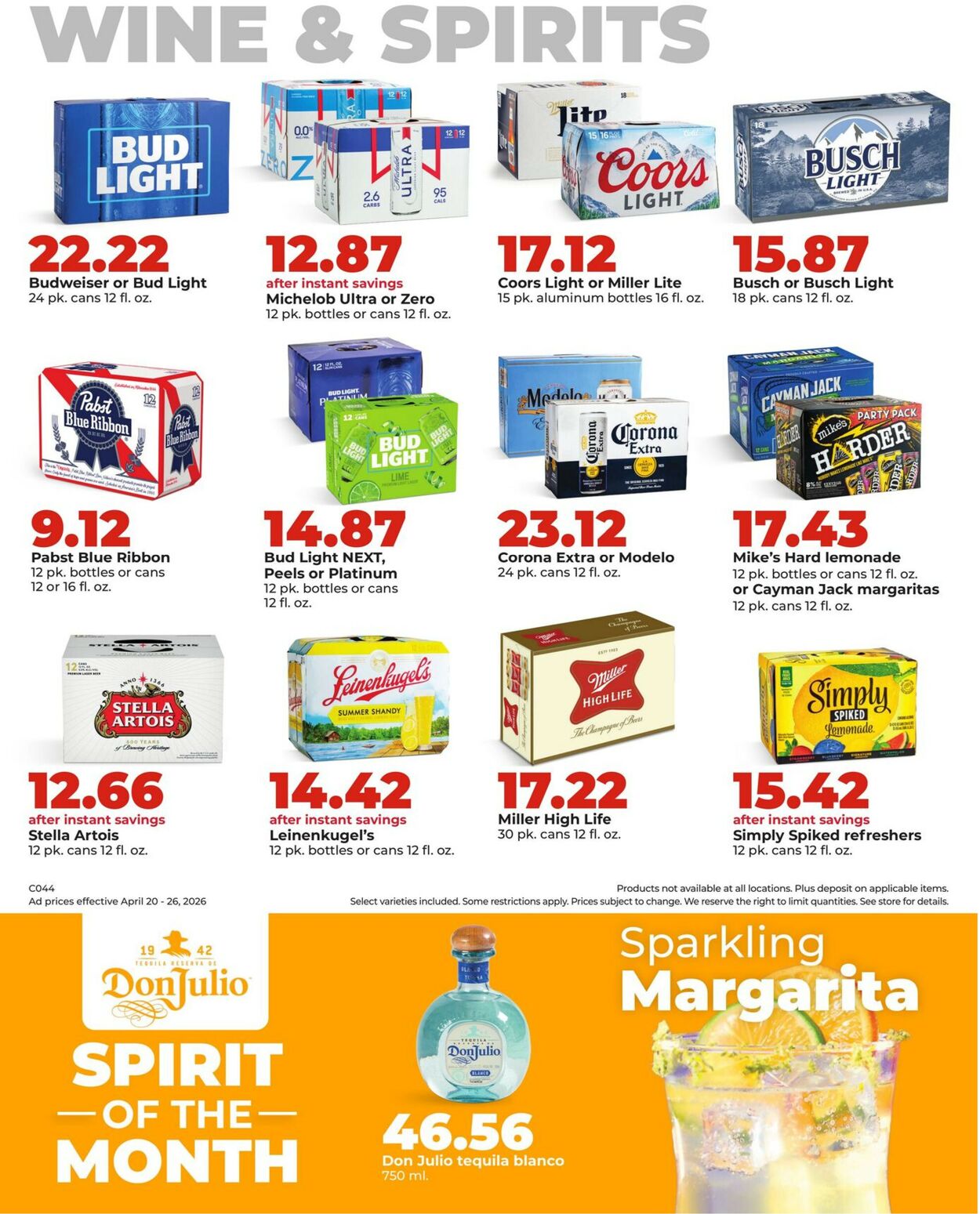 Catalogue HyVee from 04/20/2026