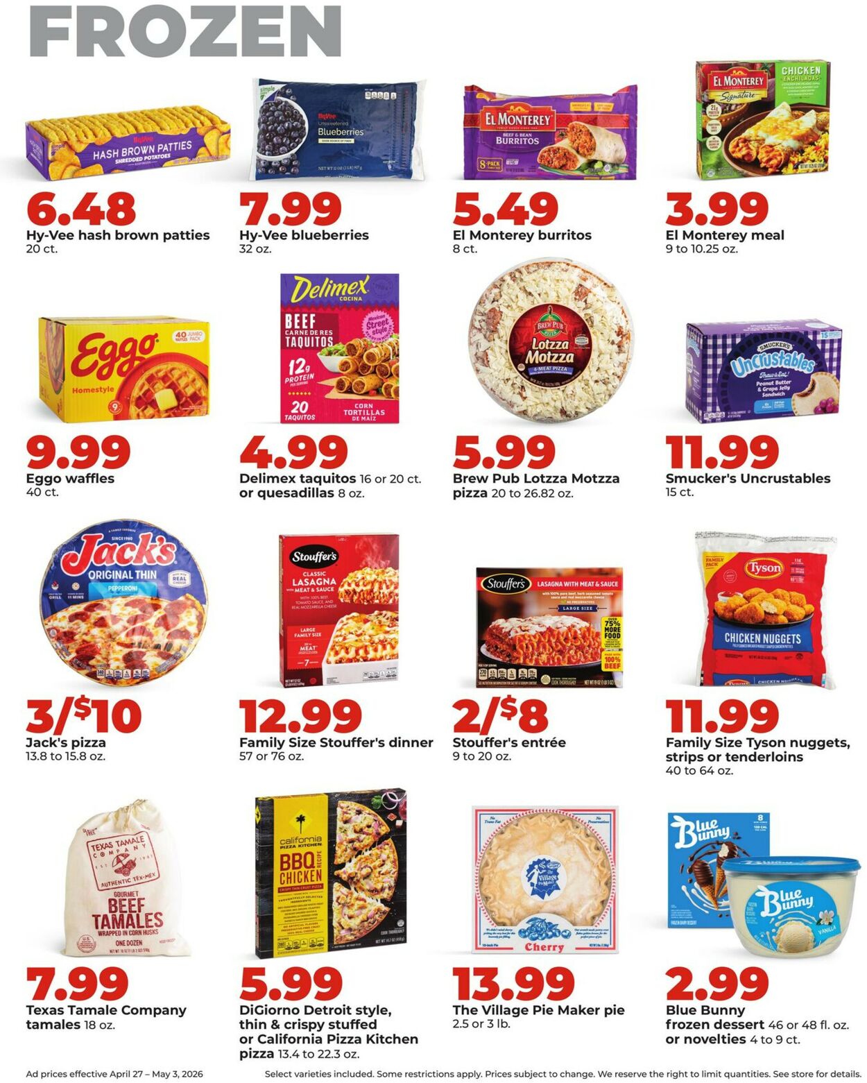 Catalogue HyVee from 04/27/2026