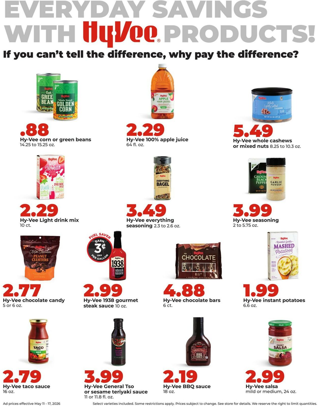 Catalogue HyVee from 05/11/2026