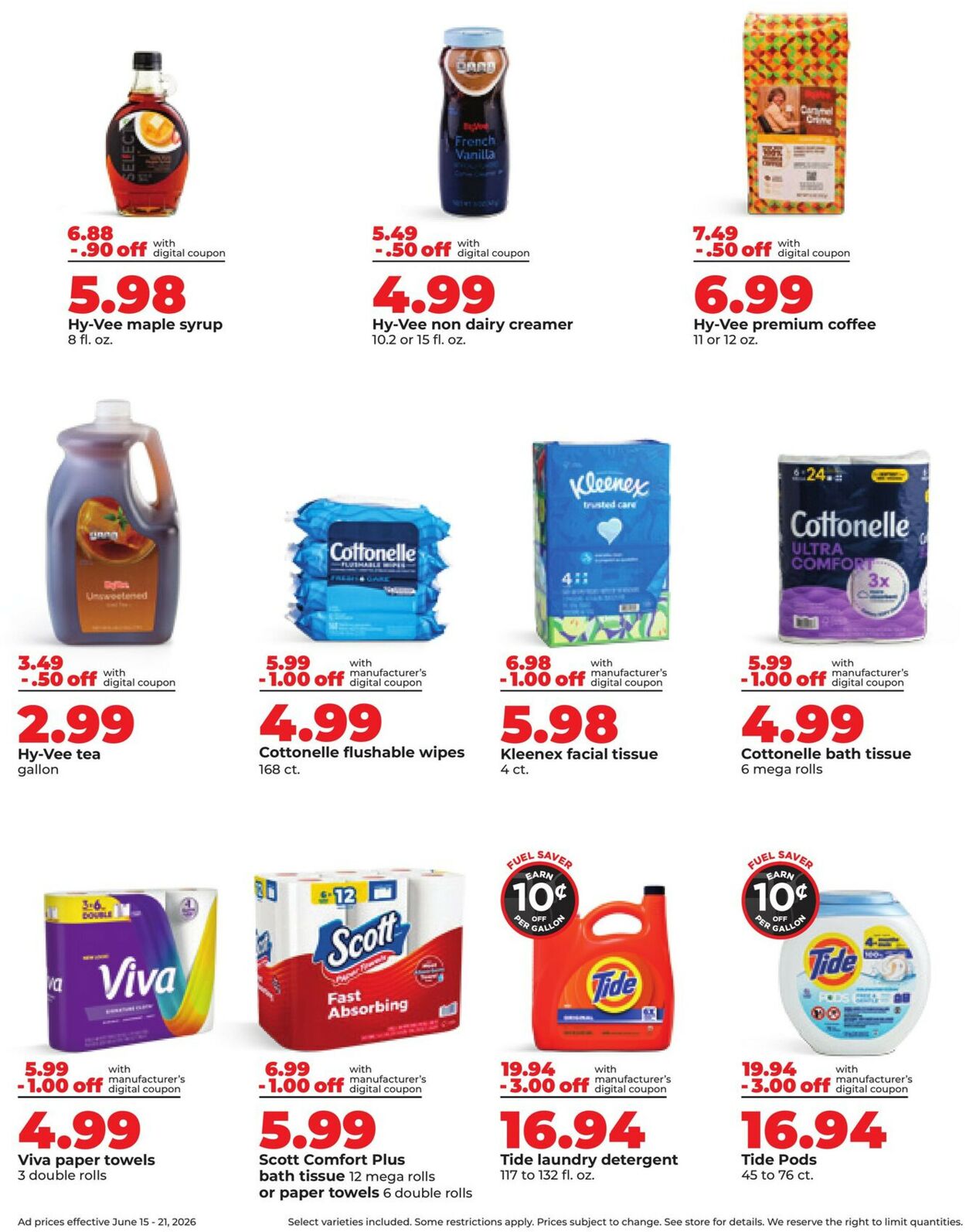 Catalogue HyVee from 06/15/2026