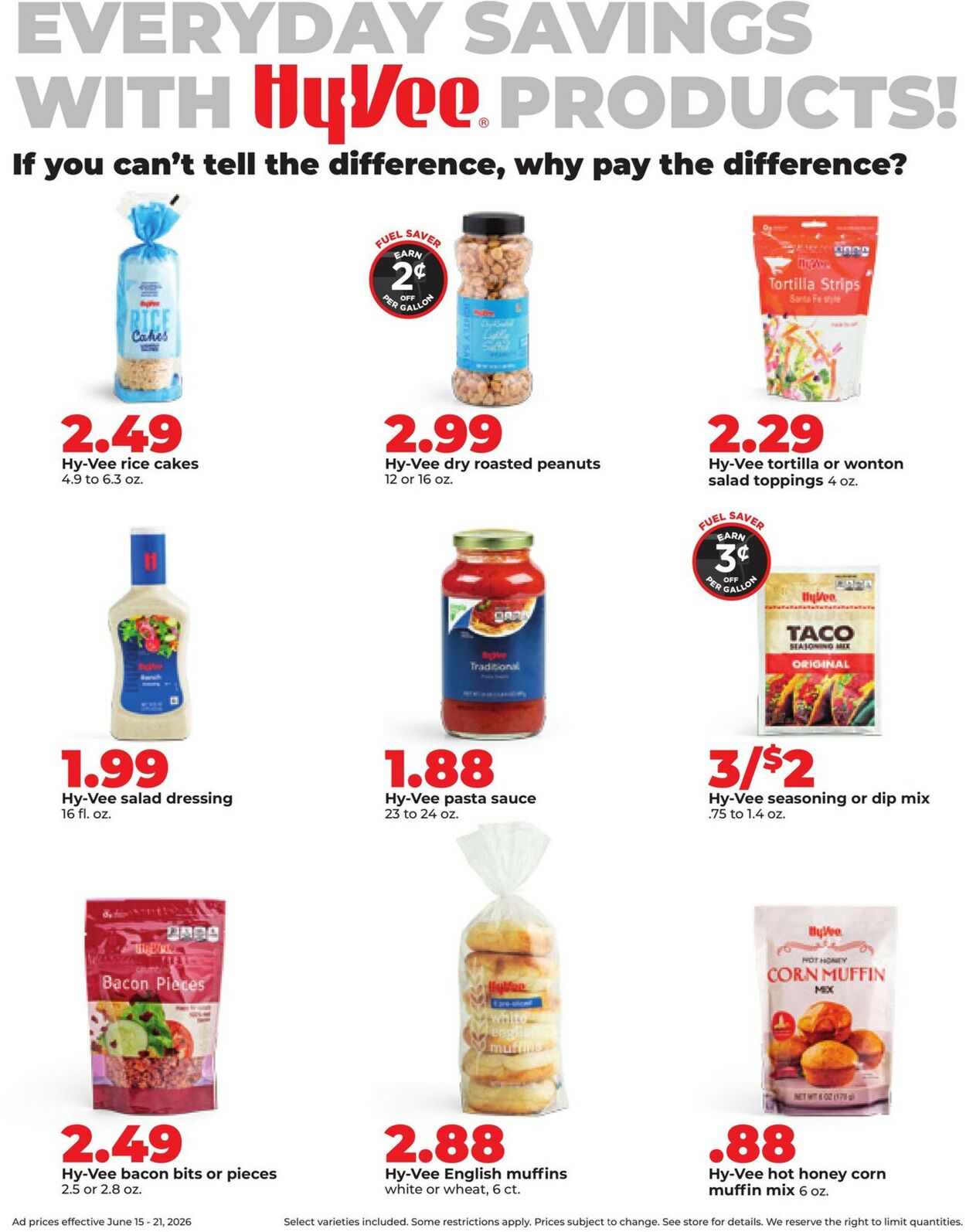 Catalogue HyVee from 06/15/2026