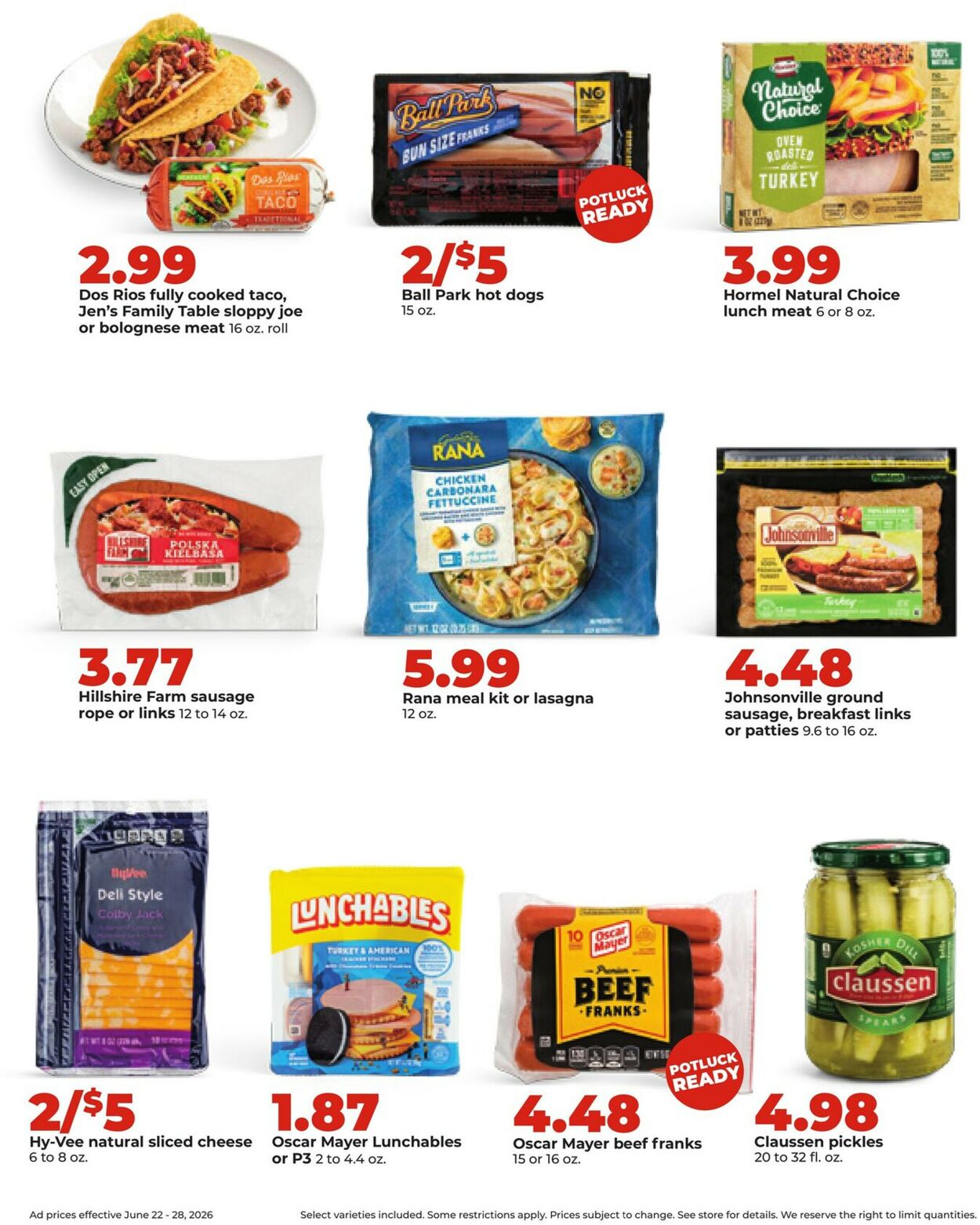 Catalogue HyVee from 06/22/2026