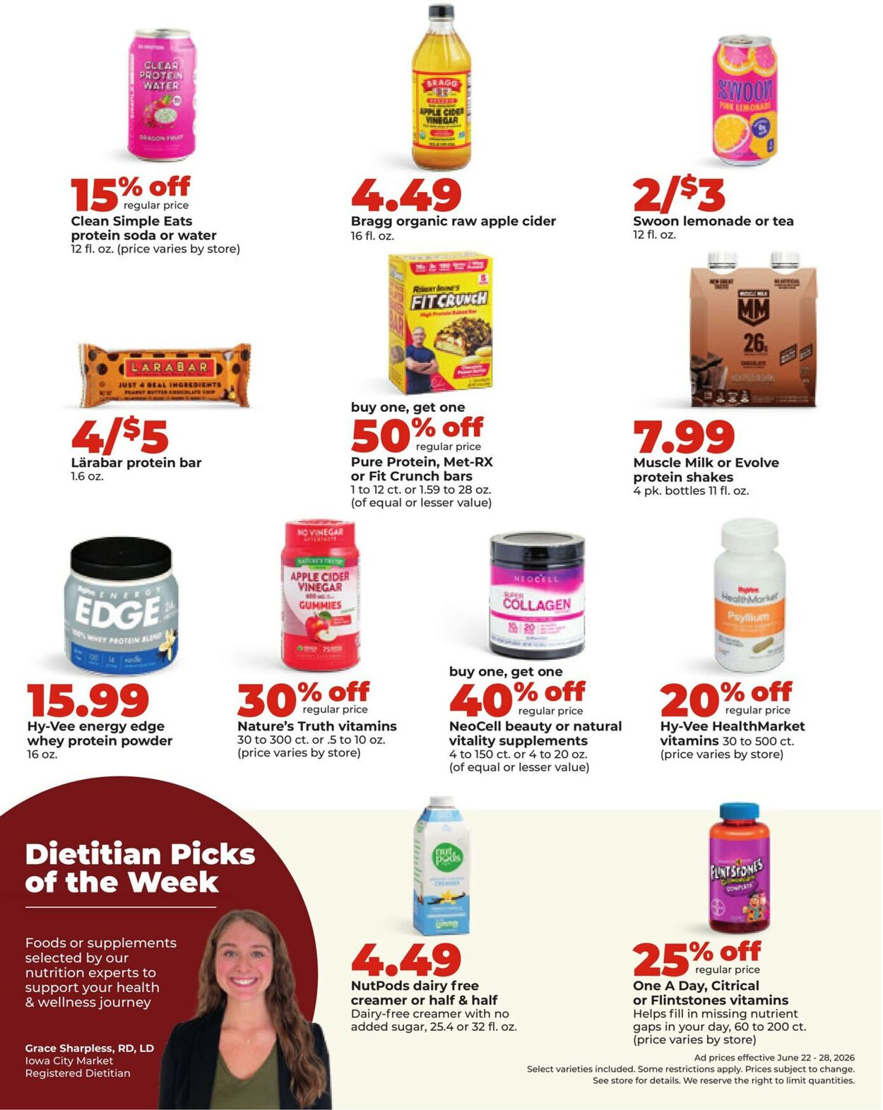 Catalogue HyVee from 06/22/2026