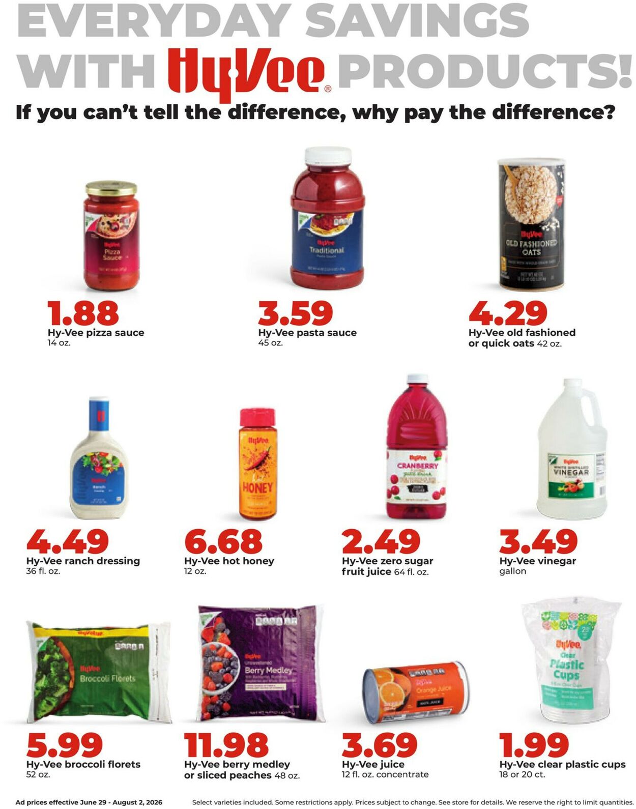 Catalogue HyVee from 06/29/2026