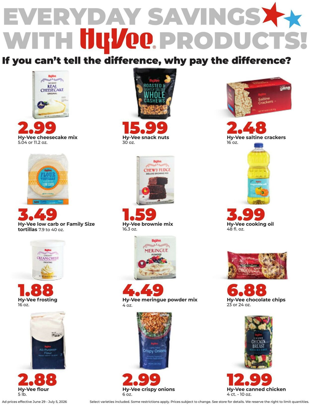Catalogue HyVee from 06/29/2026