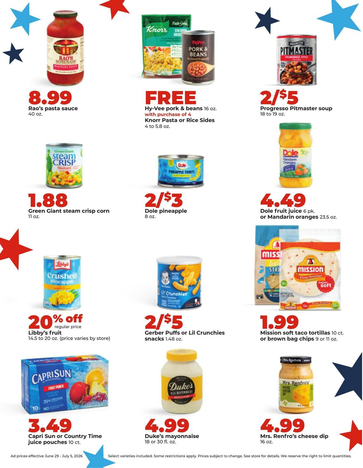 Catalogue HyVee from 06/29/2026
