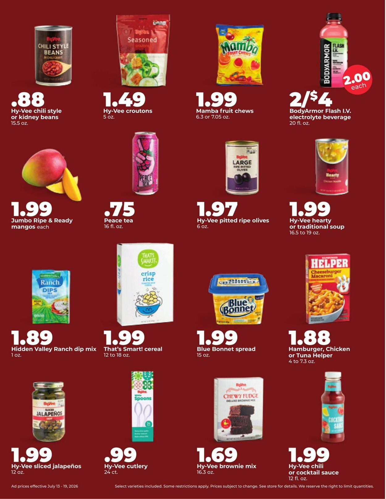 Catalogue HyVee from 07/13/2026