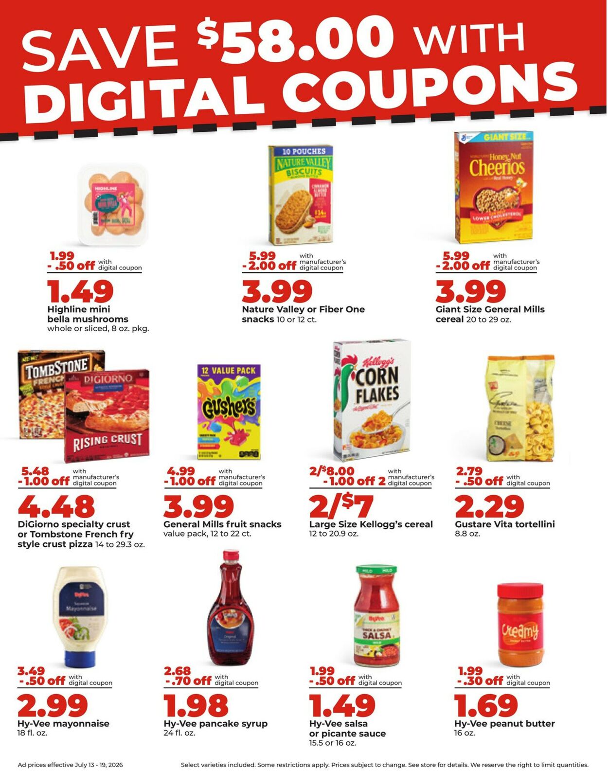 Catalogue HyVee from 07/13/2026