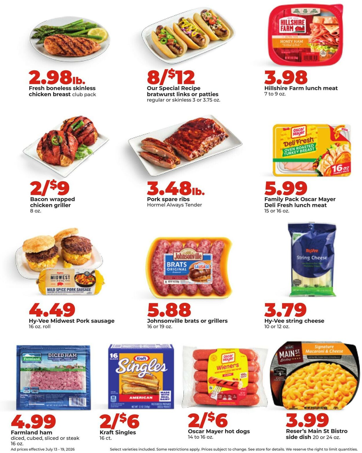 Catalogue HyVee from 07/13/2026