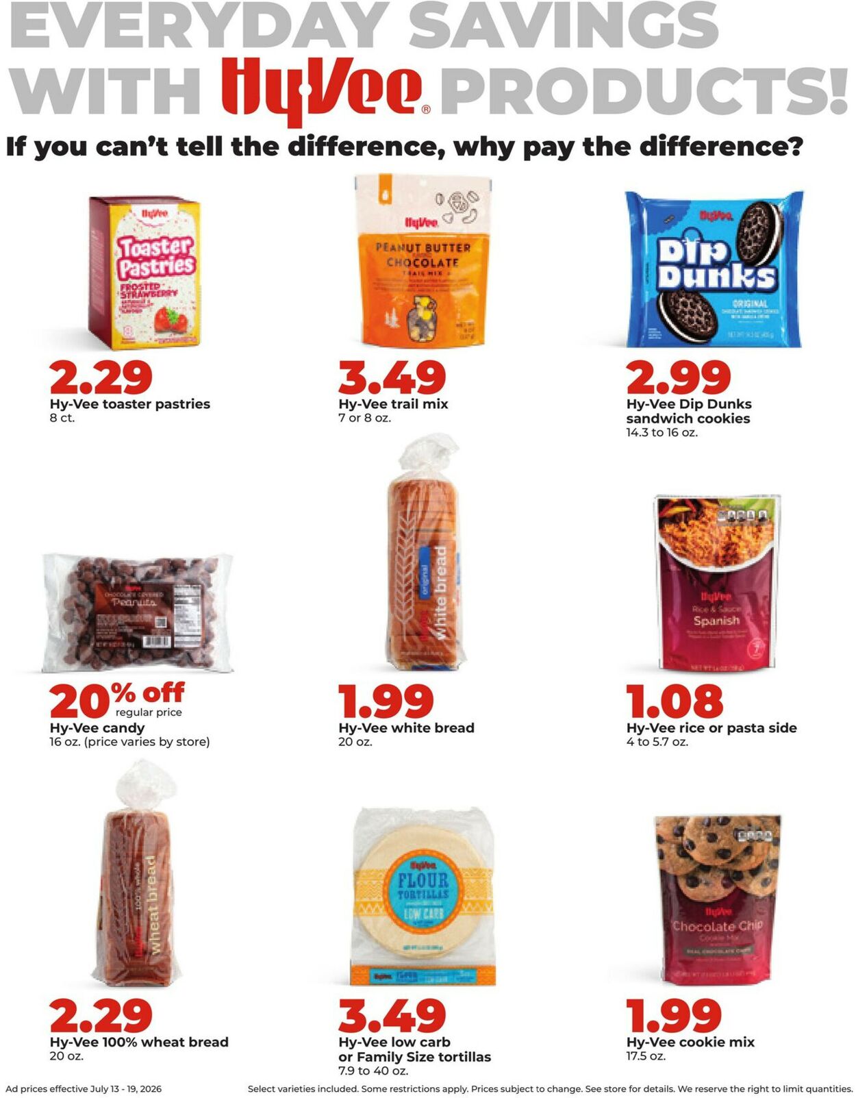 Catalogue HyVee from 07/13/2026