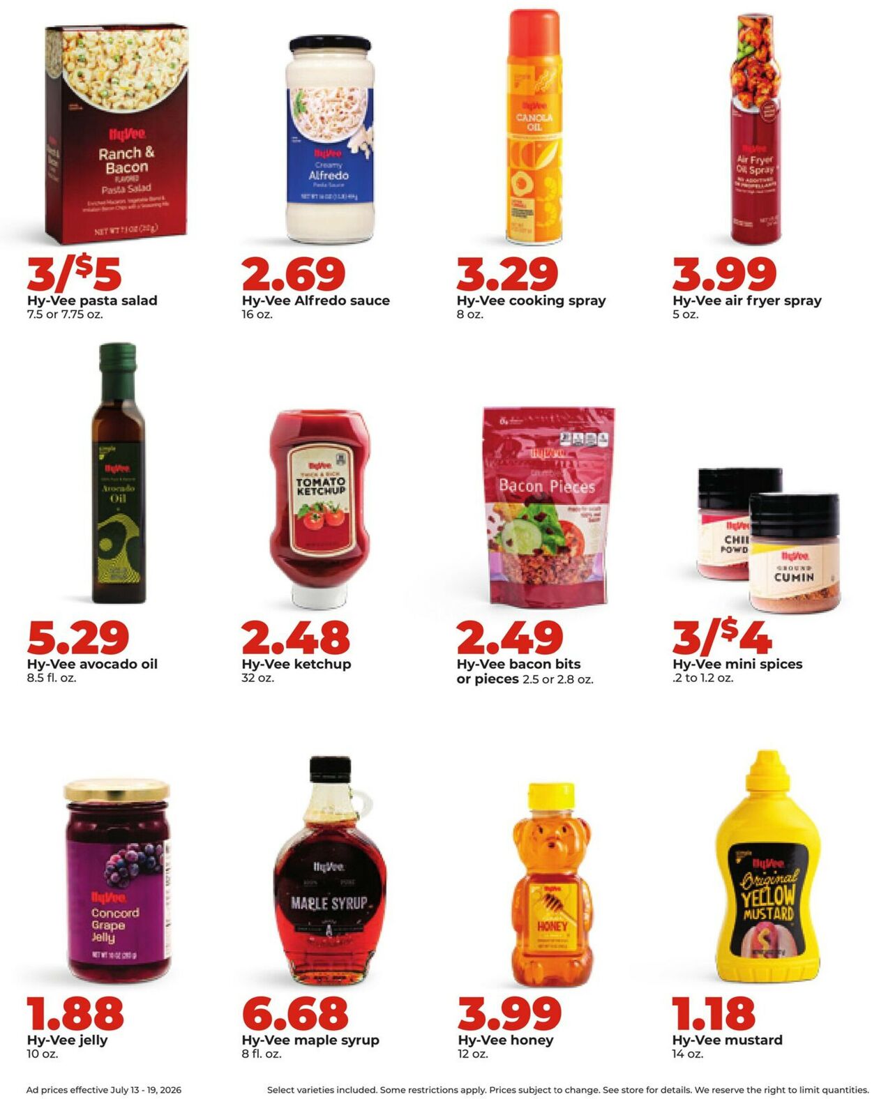 Catalogue HyVee from 07/13/2026