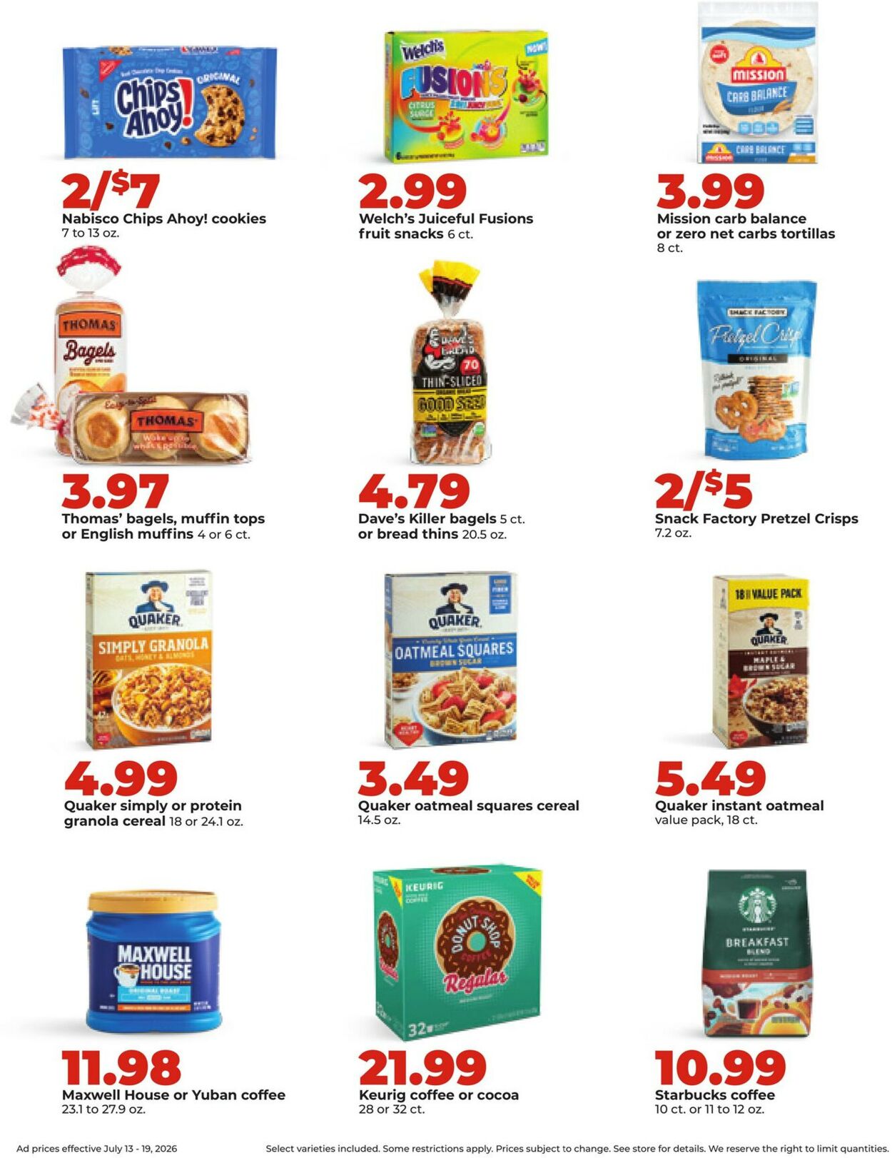 Catalogue HyVee from 07/13/2026