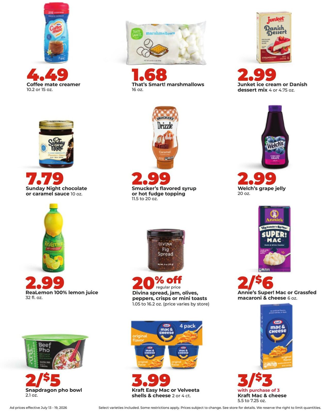 Catalogue HyVee from 07/13/2026