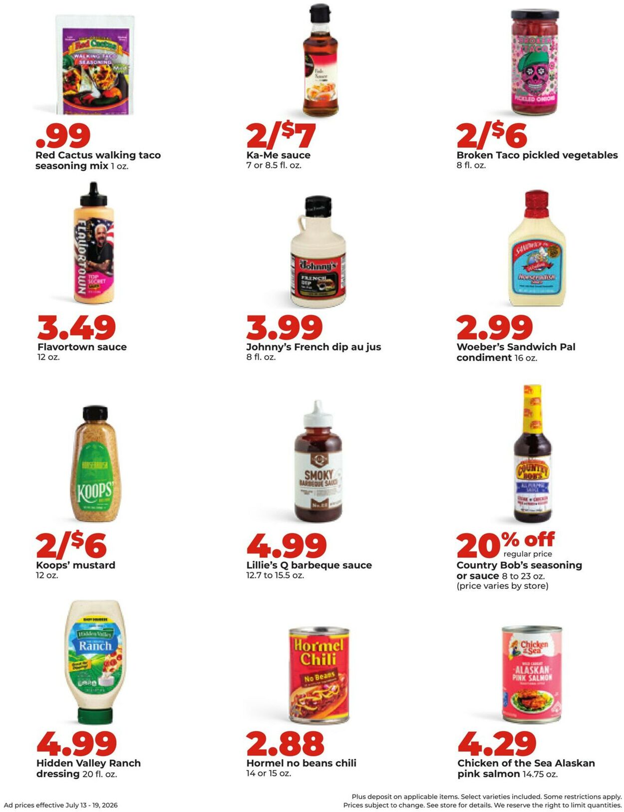 Catalogue HyVee from 07/13/2026
