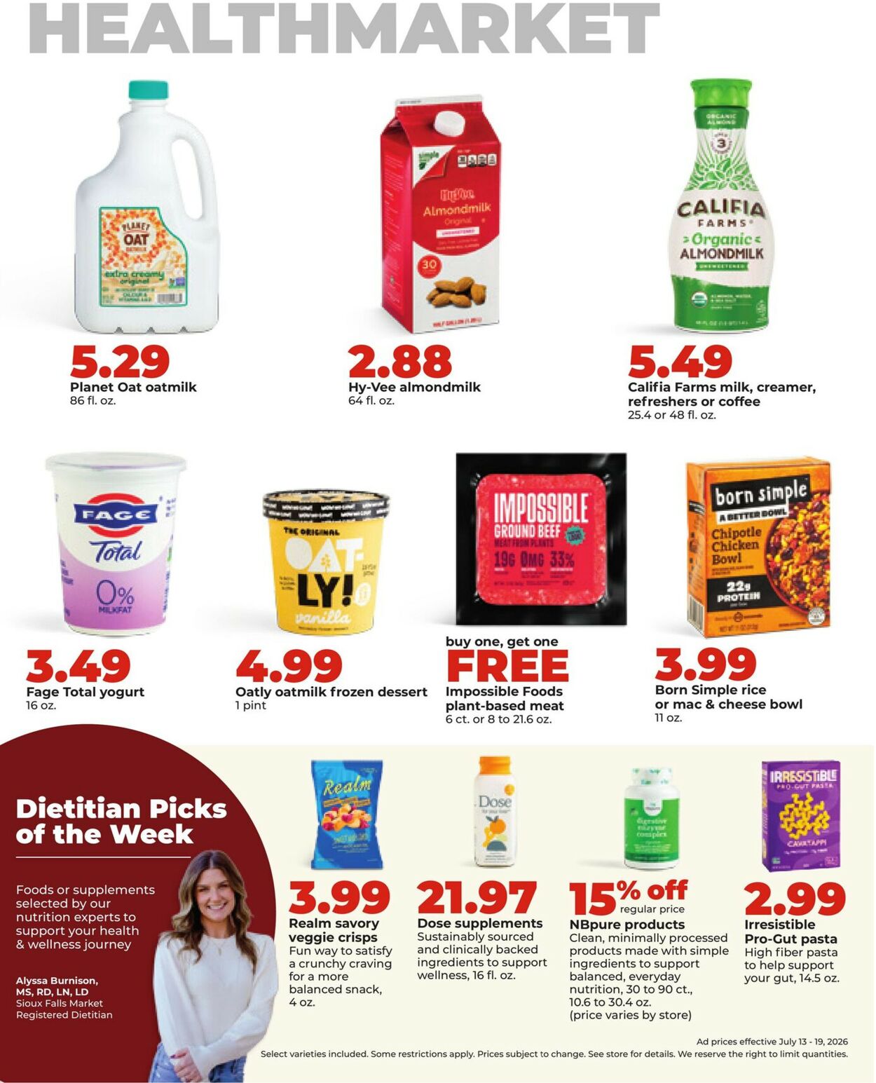 Catalogue HyVee from 07/13/2026