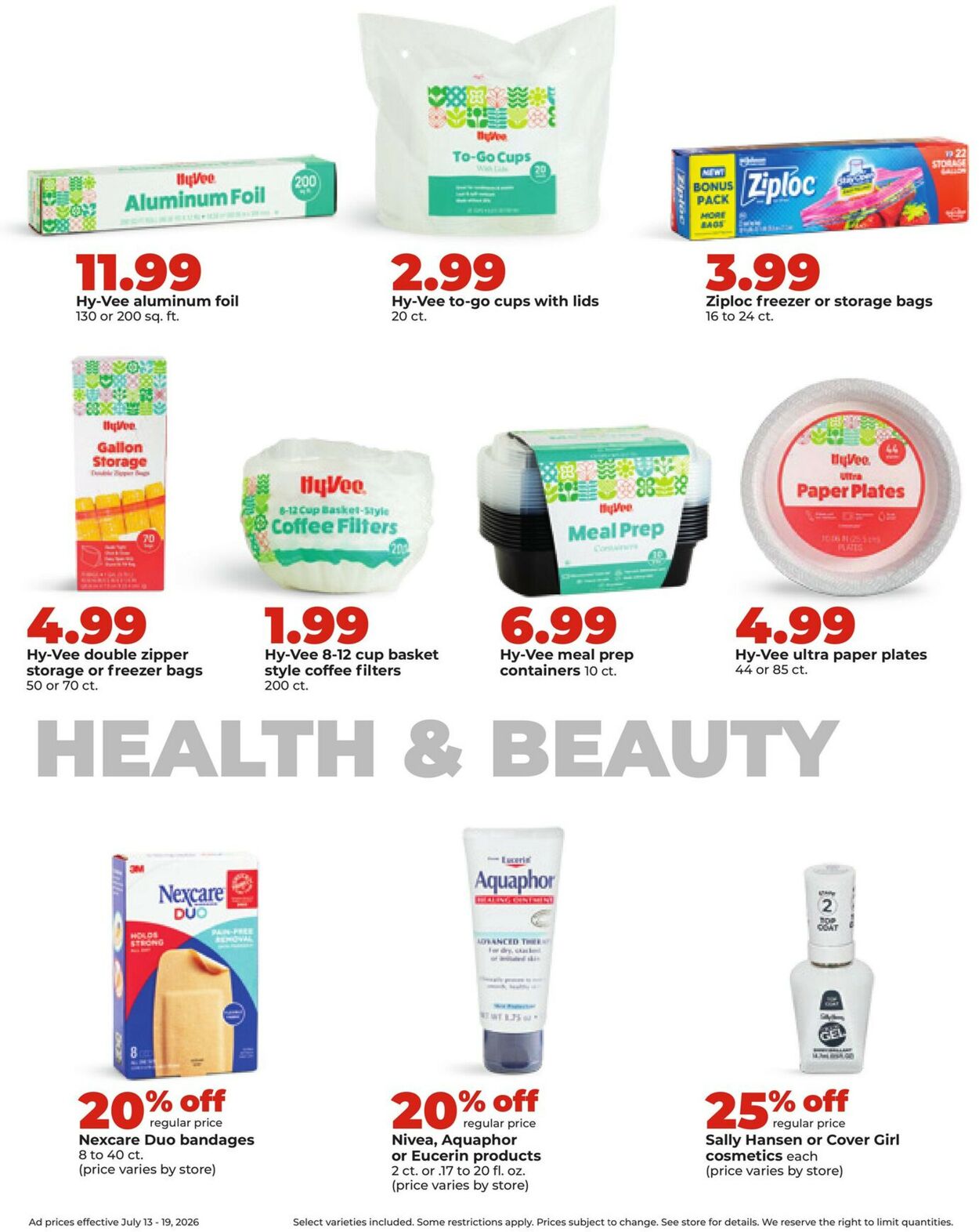 Catalogue HyVee from 07/13/2026