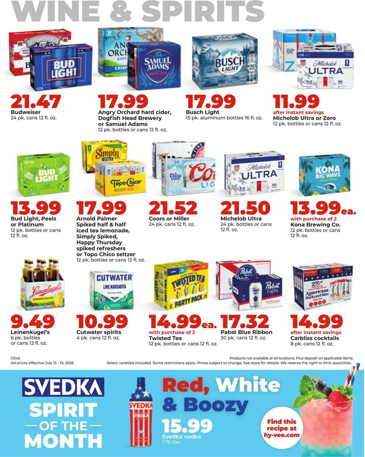Catalogue HyVee from 07/13/2026