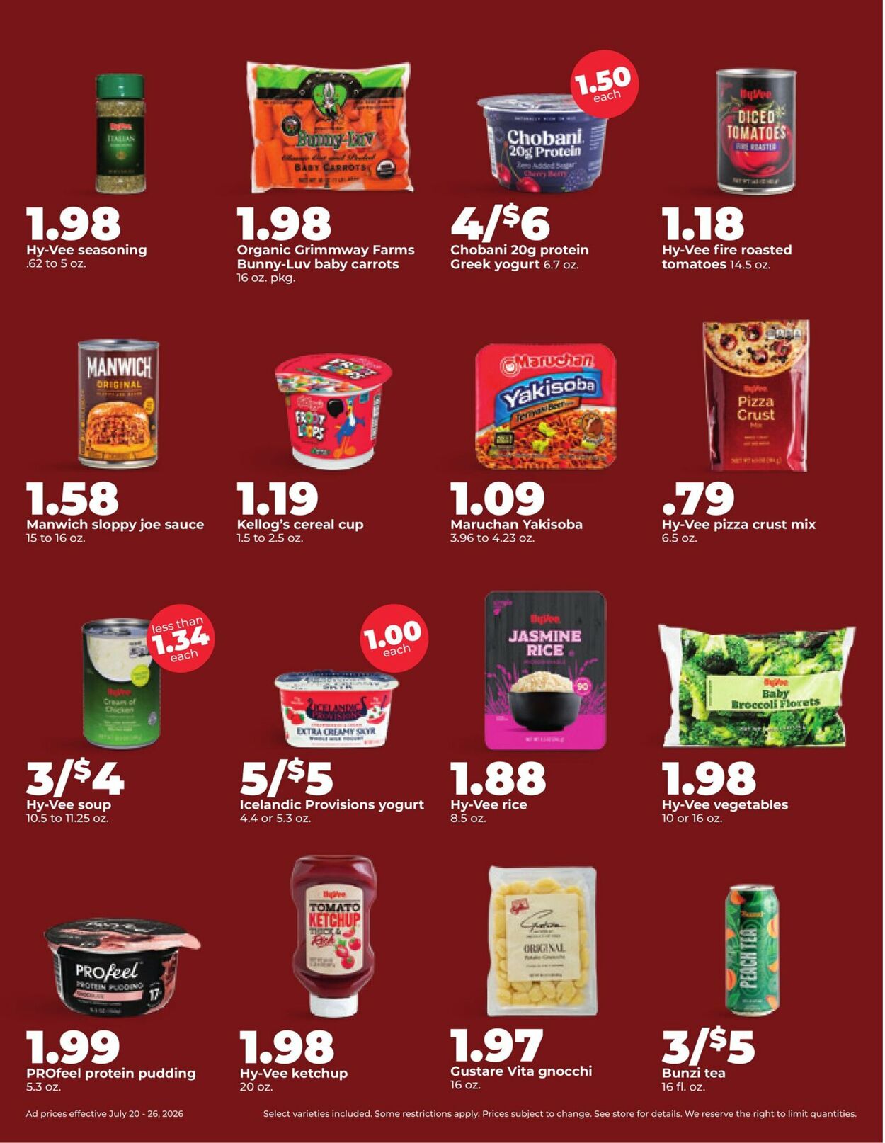 Catalogue HyVee from 07/20/2026
