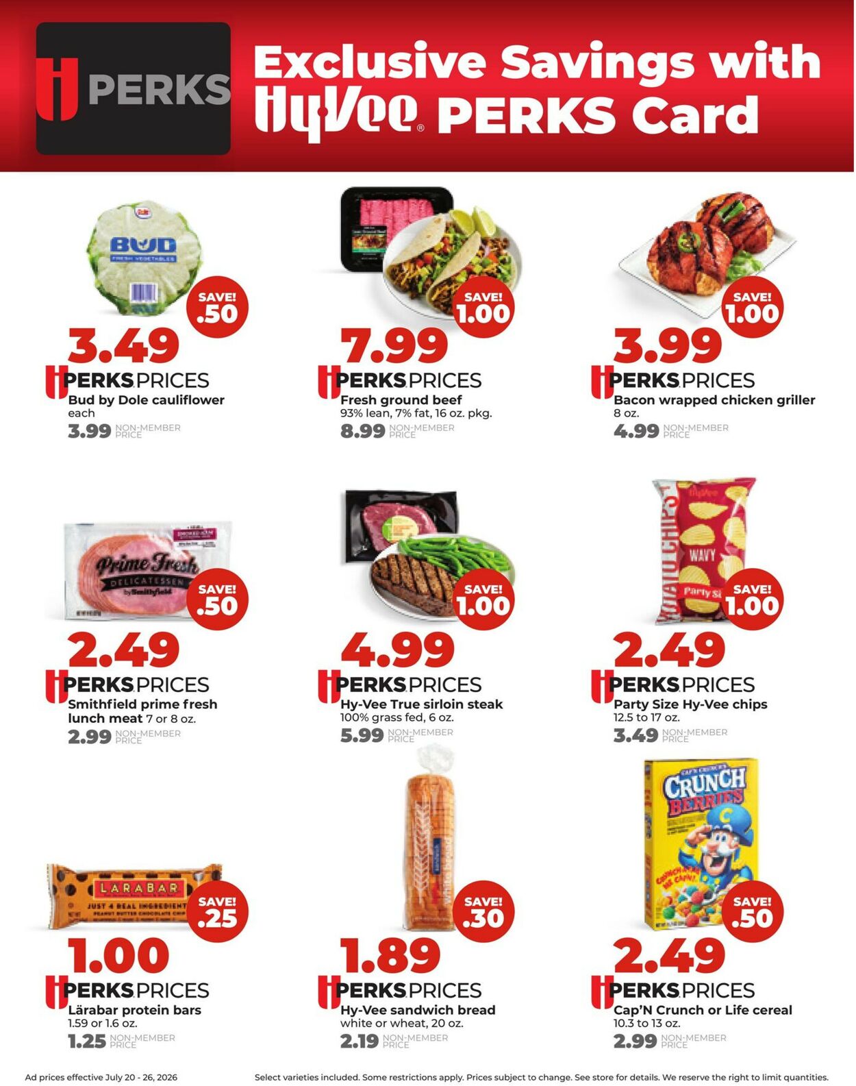 Catalogue HyVee from 07/20/2026