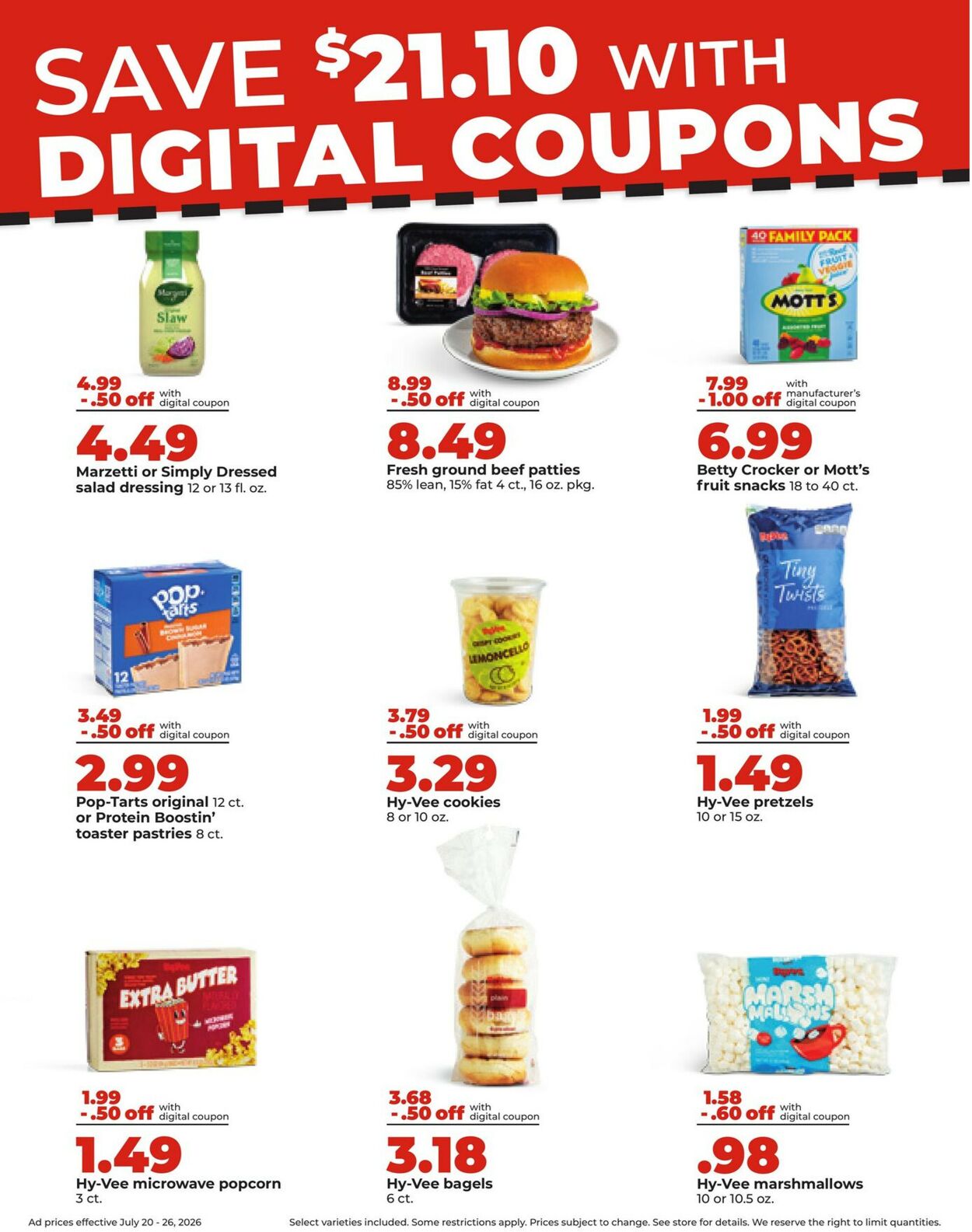 Catalogue HyVee from 07/20/2026