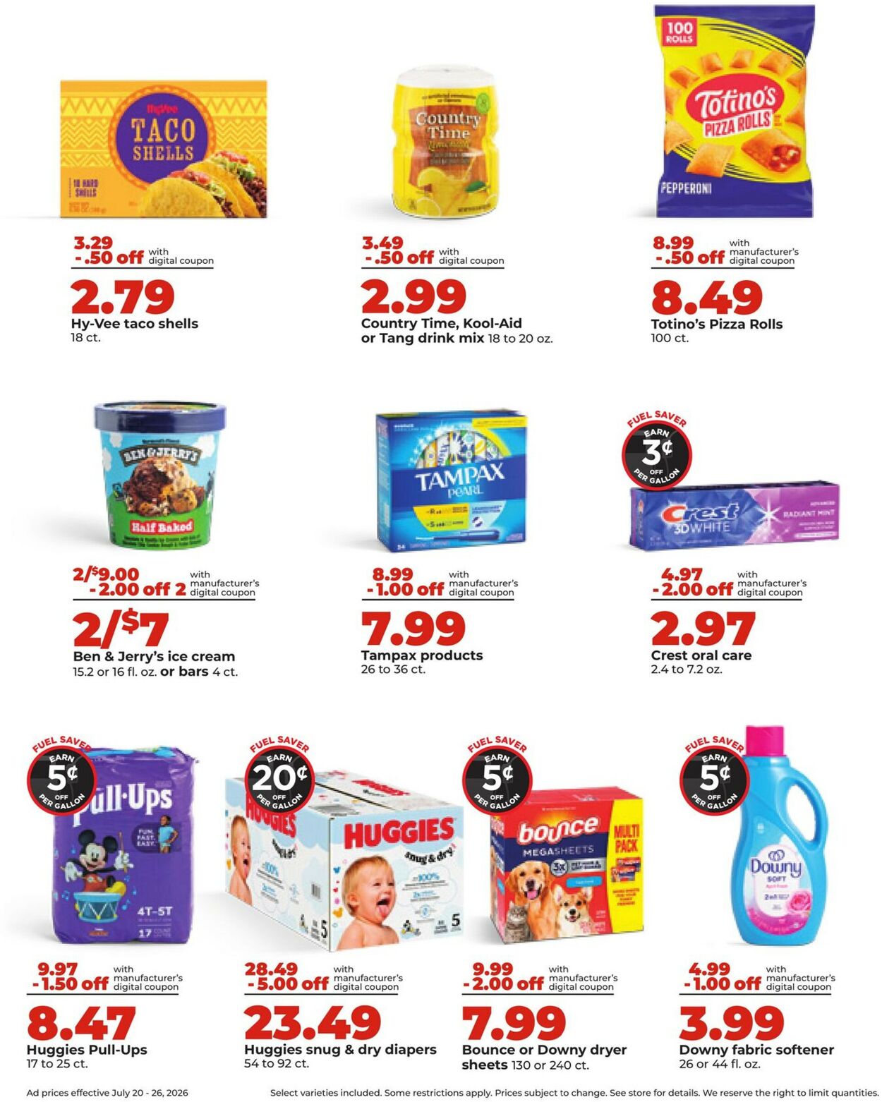 Catalogue HyVee from 07/20/2026