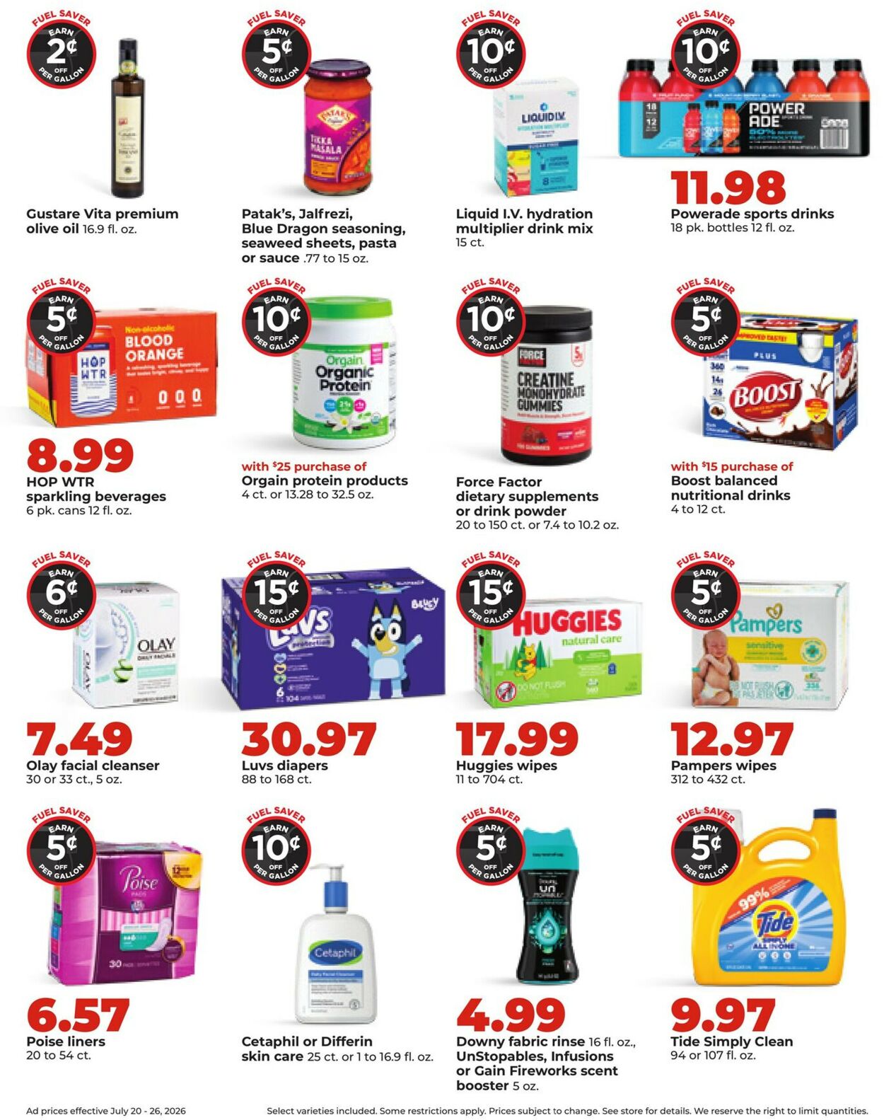 Catalogue HyVee from 07/20/2026