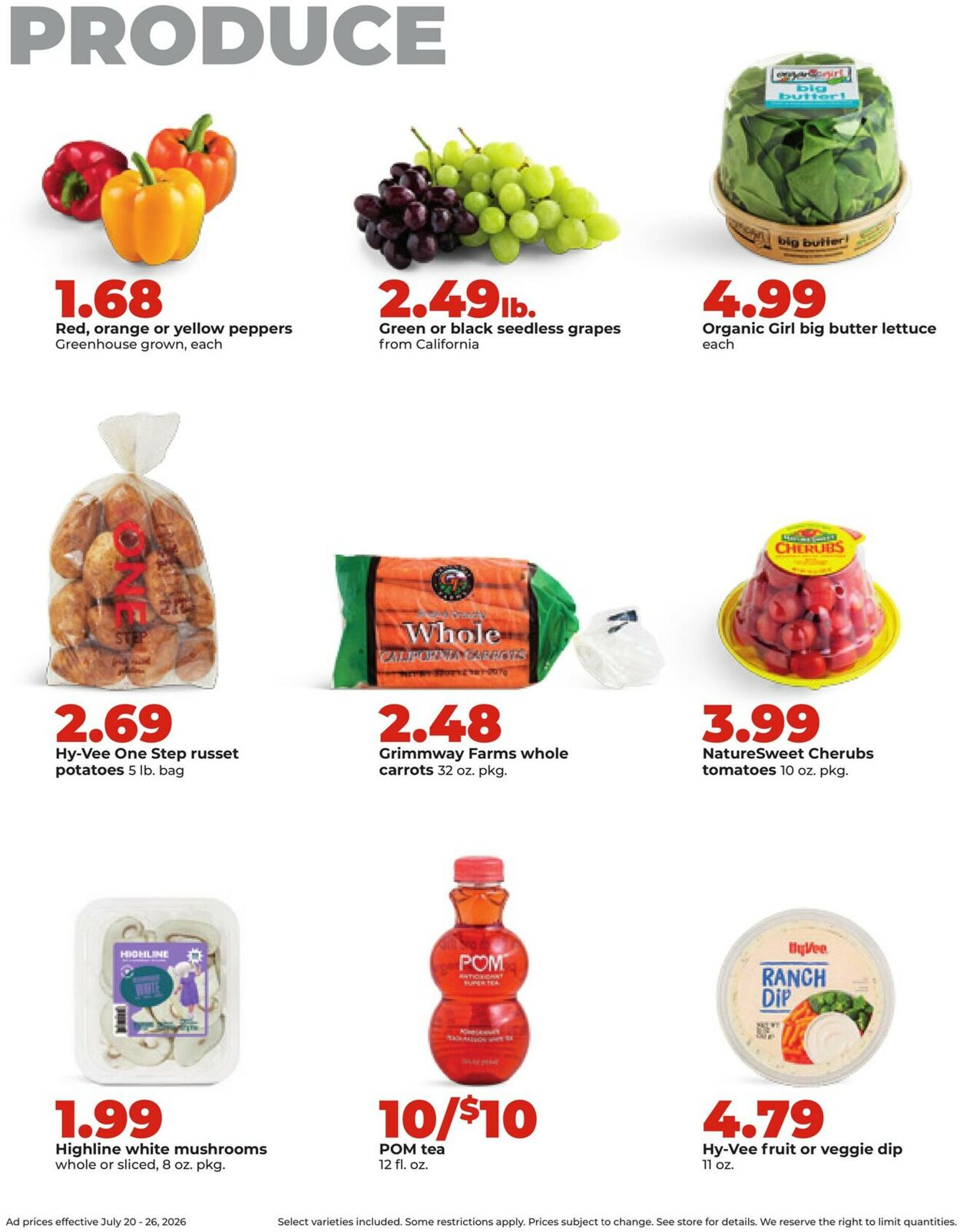 Catalogue HyVee from 07/20/2026