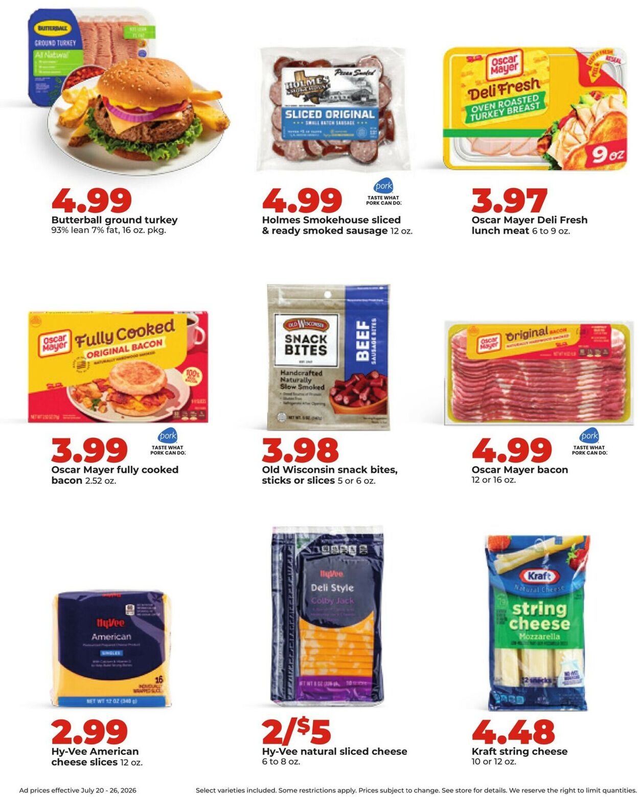 Catalogue HyVee from 07/20/2026