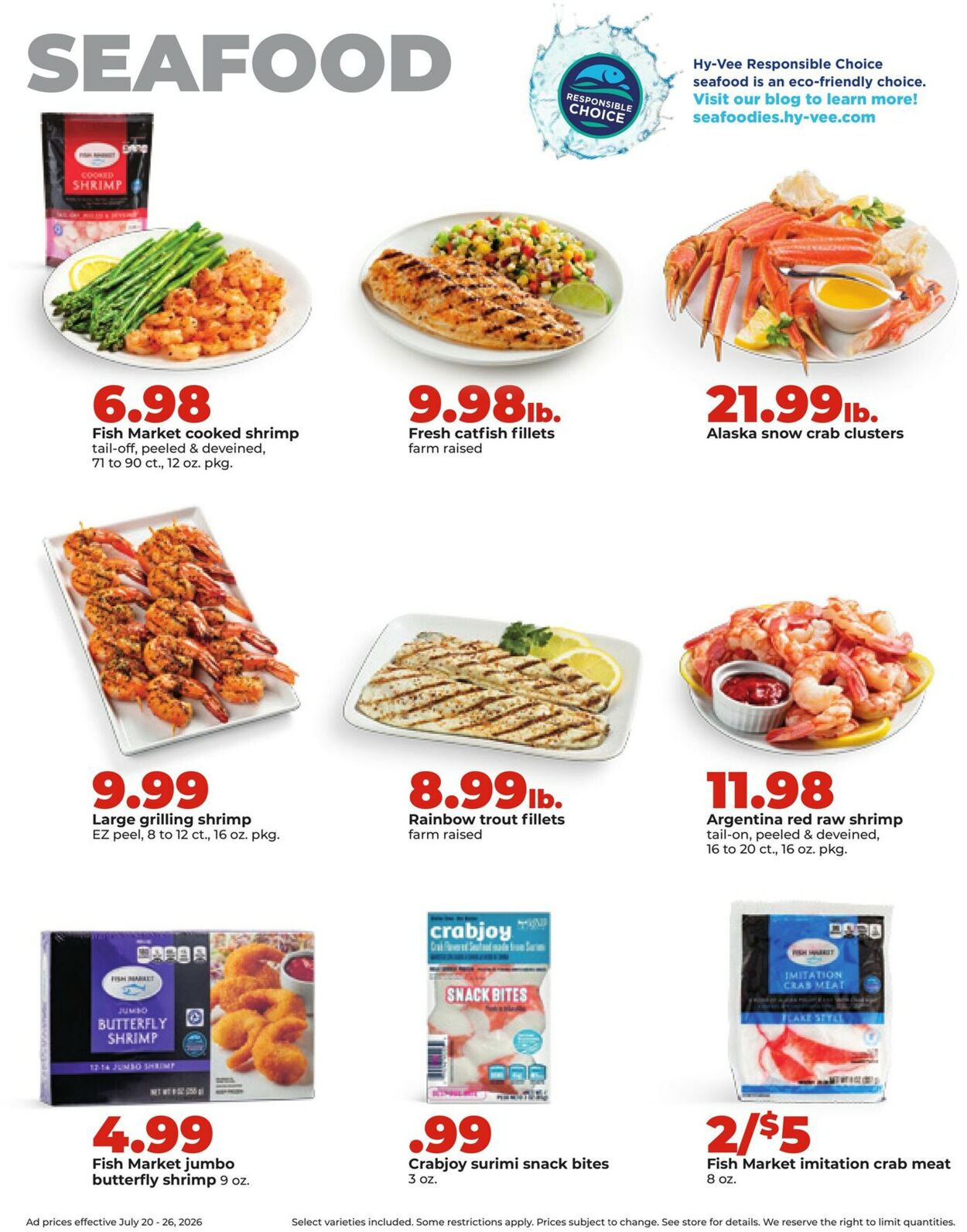 Catalogue HyVee from 07/20/2026