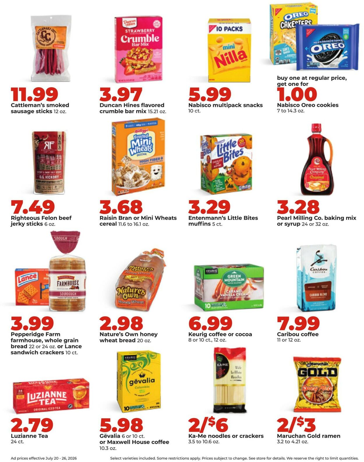Catalogue HyVee from 07/20/2026