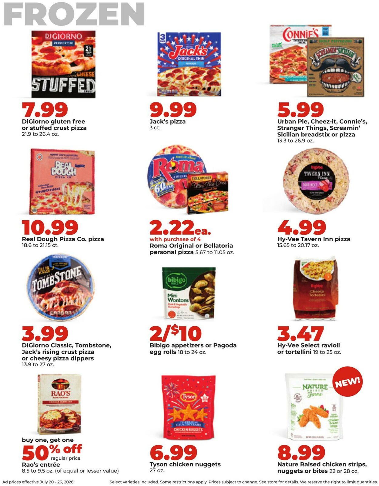 Catalogue HyVee from 07/20/2026