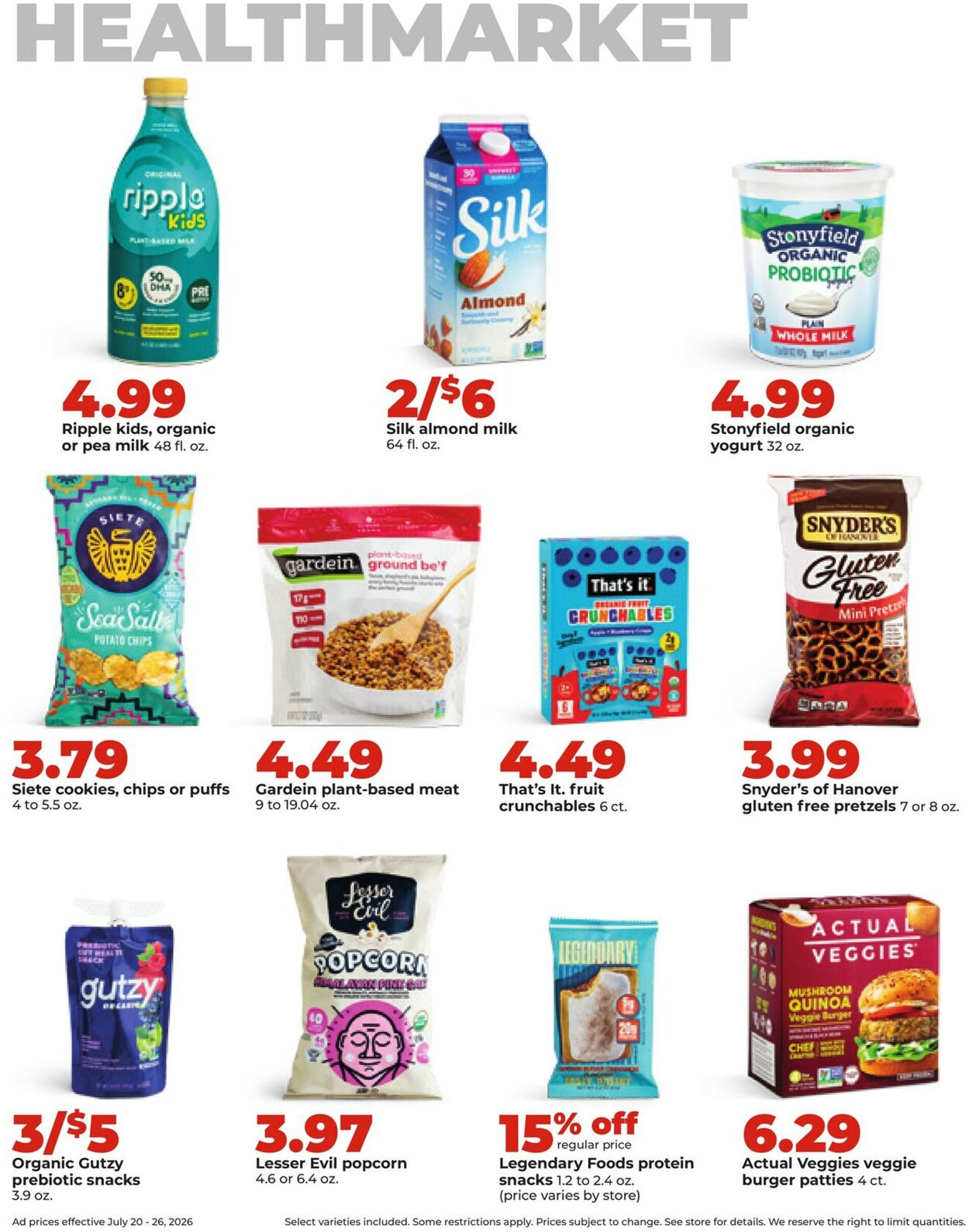 Catalogue HyVee from 07/20/2026