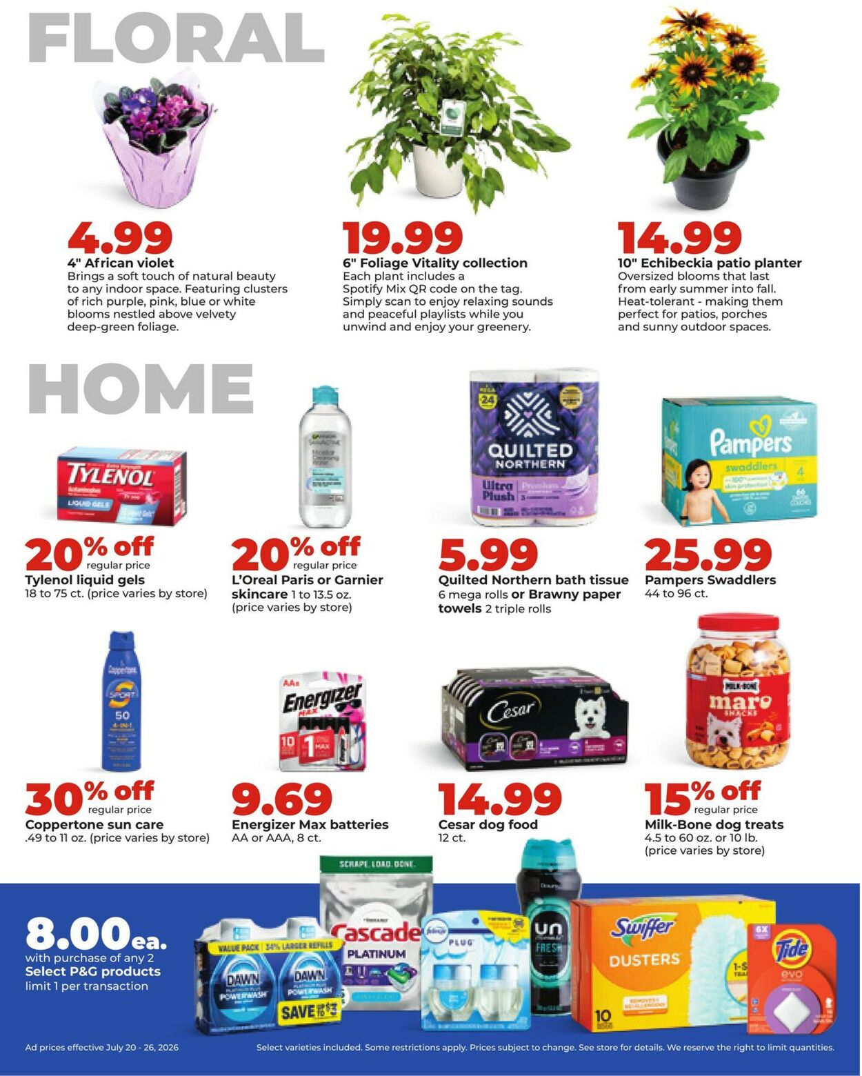Catalogue HyVee from 07/20/2026