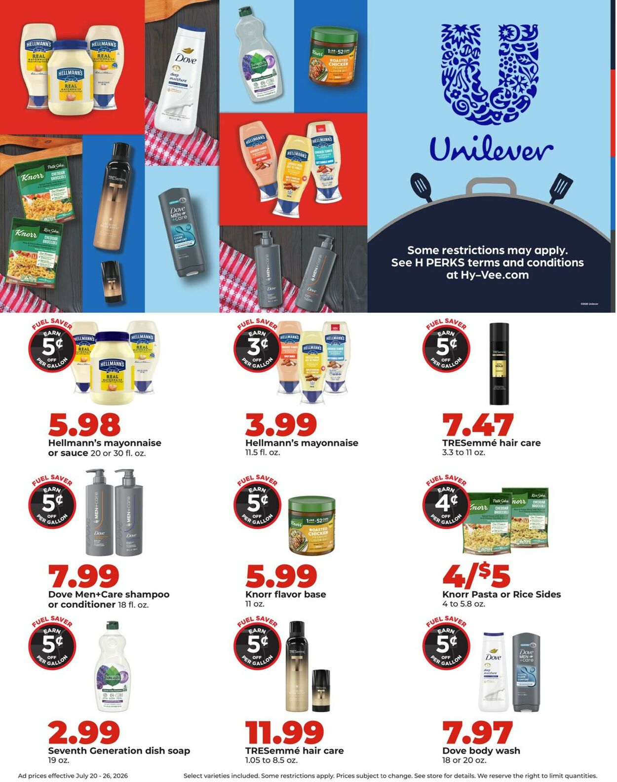 Catalogue HyVee from 07/20/2026