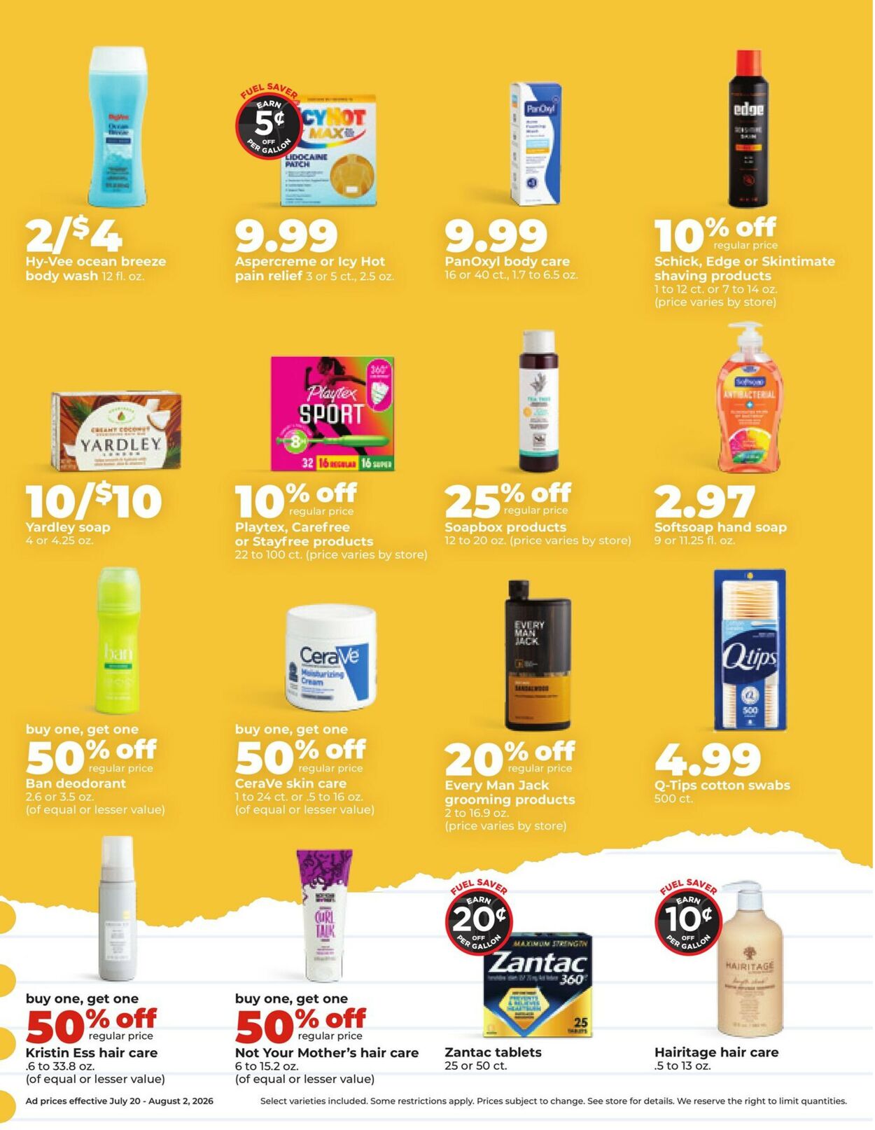 Catalogue HyVee from 07/20/2026