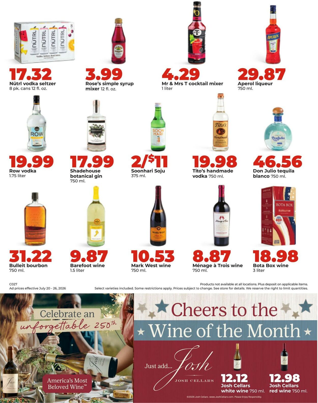 Catalogue HyVee from 07/20/2026