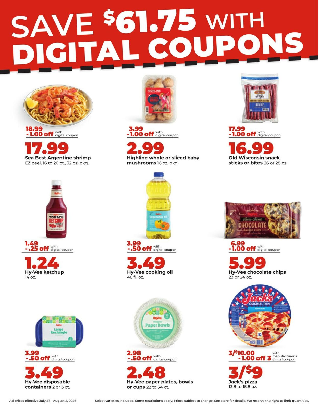 Catalogue HyVee from 07/27/2026