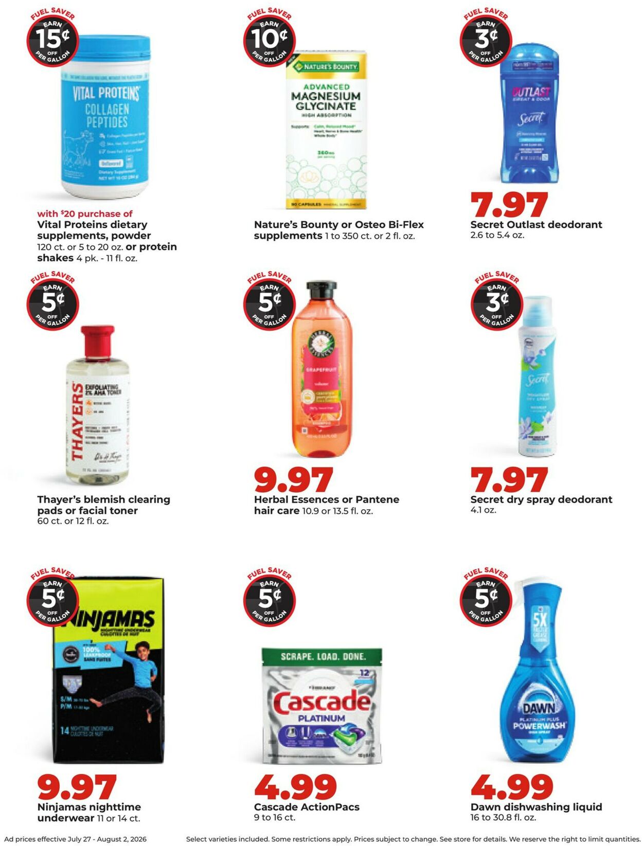 Catalogue HyVee from 07/27/2026